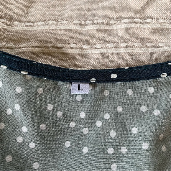 Casual Swing Ruffle Dress Fall Winter V Neck size large - Picture 4 of 7